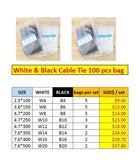 Cable Tie 100 pcs per bag - Obbo.SG