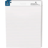 Business Source Self Stick Easel Pad Ruled 25 x 30 inch 30 Sheets Box of 2 Pads