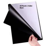 Black L Shape Folder A4