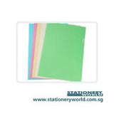 Bindermax L Shape Pastel Folder Pack of 12 Assorted Colours W606
