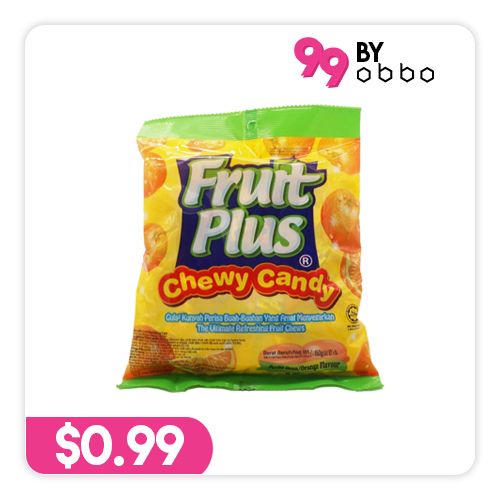 Fruit Plus Chewy Candy - Orange - 150g - Obbo.SG