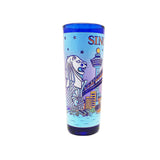 Blue Shooter Glass - Merlion/MRT(Single) - Obbo.SG