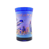 Blue 12 oz Glass Mug - Merlion/Subway - Obbo.SG
