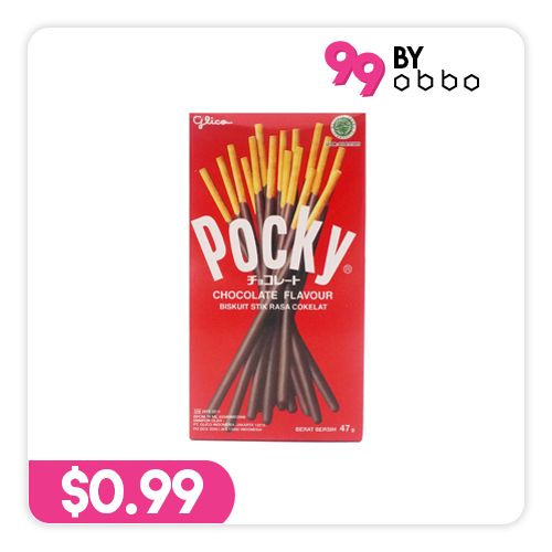 Glico Pocky Biscuit Sticks - Chocolate - 47g - Obbo.SG
