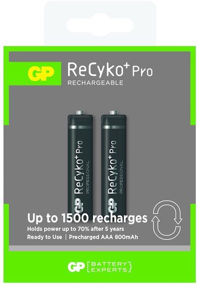 GP Rechargeable 800mAh AAA x 2 Battery Pack - Obbo.SG