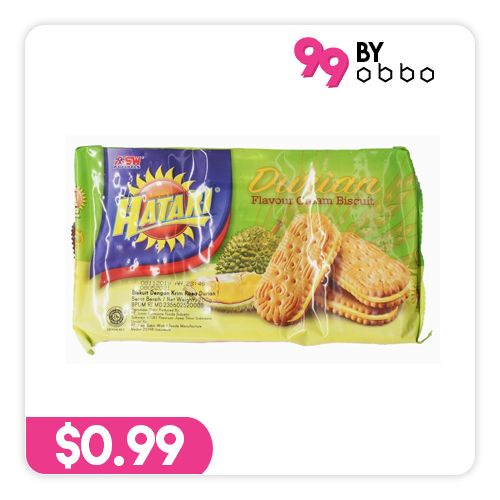 Hatari Cream Biscuit - Durian - 200g - Obbo.SG