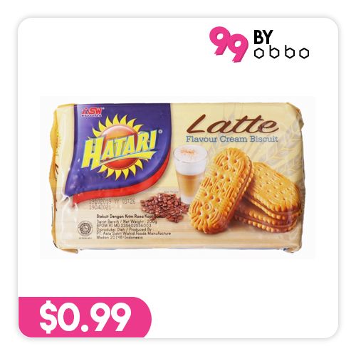 Hatari Cream Biscuit - Latte - 200g - Obbo.SG