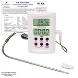 H-B DURAC Calibrated Electronic Thermometer with Stainless Steel Probe; -50/300C (-58/572F), 22C Ambient Calibration, 64 x 95mm