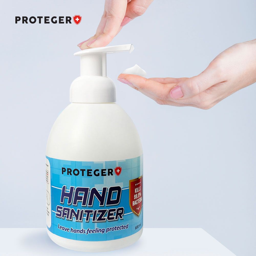 Proteger Foam Hand Sanitizer 600ml (Non-Alcohol) - Obbo.SG