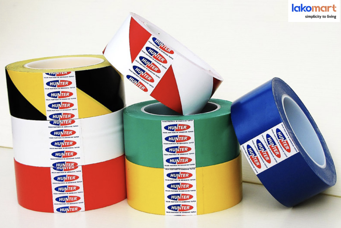 Adhesive Floor Marking Safety Tape 48mm x 33mtr - Obbo.SG
