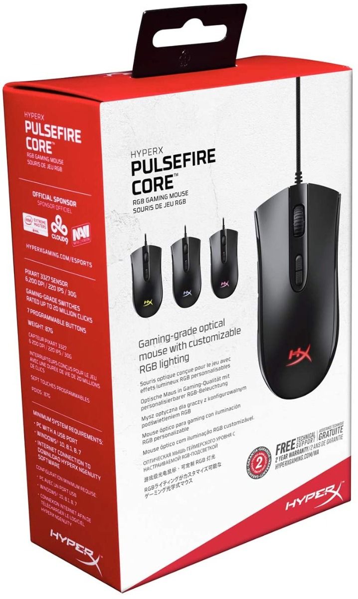HyperX Pulsefire Core RGB Gaming Mouse - Obbo.SG