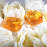 Crystal Paperweight,  Persimmon, Good Things Come in Pairs - Obbo.SG