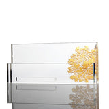 Crystal Business Cardholder, Eternal Golden Flower - Obbo.SG