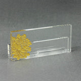 Crystal Business Cardholder, Eternal Golden Flower - Obbo.SG