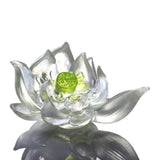 LIULI, Hand Made, Crystal Flower, Lotus, Your Tranquil Heart