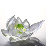 LIULI, Hand Made, Crystal Flower, Lotus, Your Tranquil Heart - Obbo.SG