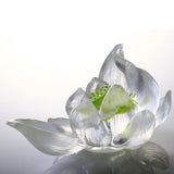 LIULI, Hand Made, Crystal Flower, Lotus, Your Tranquil Heart - Obbo.SG