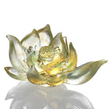 LIULI, Hand Made, Crystal Flower, Lotus, Your Tranquil Heart - Obbo.SG