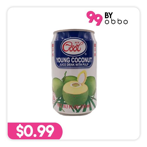 Ice Cool Young Coconut with Pulp Can - 310ml - Obbo.SG