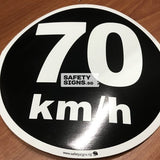 km/h Speed Limit Labels for Commercial Vehicles, Buses, Coaches - Obbo.SG