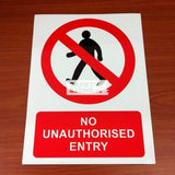 NO UNAUTHORISED ENTRY (P079_ALU) - Obbo.SG