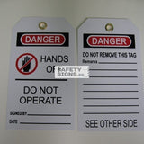 Hands Off Do Not Operate Tag (LT003_PP) - Obbo.SG