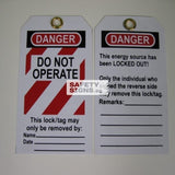 Danger Do not Operate Lock Out Tag (LT004_PP) - Obbo.SG