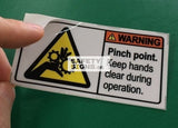 Warning Pinch Point. Keep hands clear during operation. (W149_VNL20) - Obbo.SG
