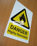 Danger Highly Flammable (W103_ALU) - Obbo.SG