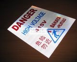 Danger High Voltage 415 V 4 Languages (W019_ALU) - Obbo.SG