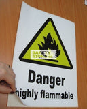 Danger Highly Flammable (W041_VNL) - Obbo.SG