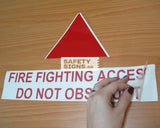 Fire Fighting Access Do Not Obstruct (F033_VNL) - Obbo.SG