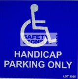 Handicap Parking Only (LTA002_ALU) - Obbo.SG