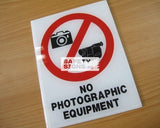 No Photographic Equipment (P090_ACR)