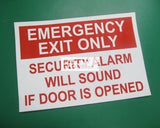 Emergency Exit Only Security Alarm will Sound if Door is Opened (SC004_VNL) - Obbo.SG