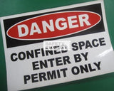 Danger Confined Space Enter By Permit Only (W102_VNL) - Obbo.SG