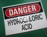 Danger Hydrochloric Acid (W110_VNL) - Obbo.SG