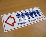 Please Queue here – Left (Q004_ACR) - Obbo.SG