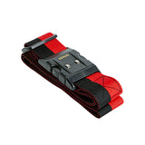 Lockable Luggage Strap (Red & Black) - Obbo.SG
