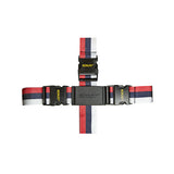 Crossed Luggage Straps (Red & White) - Obbo.SG