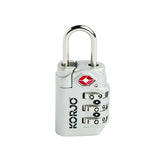 TSA Compliant  Combination Lock (Silver) - Obbo.SG
