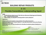 Flexible Cementitious waterproofing liquid -(5 Litres) - Obbo.SG