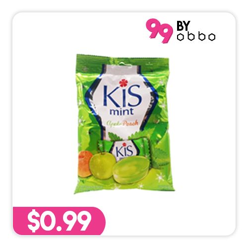 Kis Mint Sweets - Apple Peach - 125g - Obbo.SG