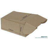 Recycled Cardboard Kraft Box 220 x 160 x 90mm Bundle of 10 B-02