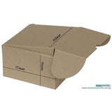 Recycled Cardboard Kraft Box 175 x 165 x 90mm Bundle of 10 B-03 - Obbo.SG