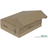 Recycled Cardboard Kraft Box 330 x 260 x 100mm Bundle of 10 B-04 - Obbo.SG