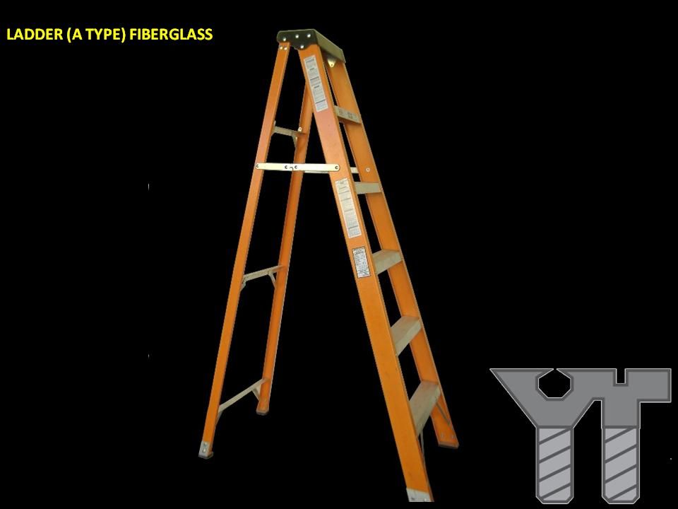 LADDER (A TYPE) FIBERGLASS 7 STEPS - Obbo.SG