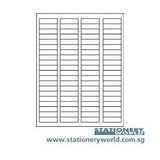 Avery White Labels 1.5 x 13.25 Inch 5267