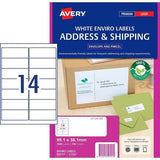 Avery Laser White Labels 99.1 x 38.1mm L7163-100