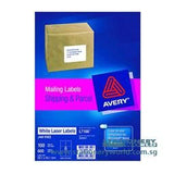 Avery Parcel White Labels 99.1 x 93.1mm L7166-100 - Obbo.SG